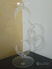 Vaso e opera in vetro di Murano Cenedese