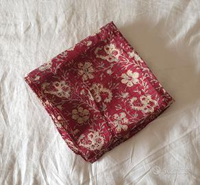 Foulard quadrato vintage '80 donna signora in seta