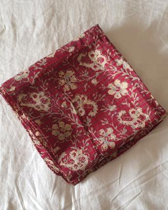 Foulard quadrato vintage '80 donna signora in seta