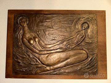 Quadro bassorilievo bronzo
