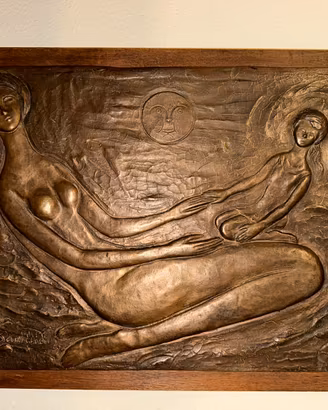 Quadro bassorilievo bronzo