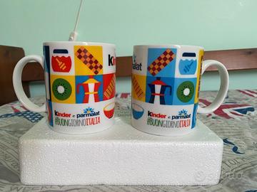 Set 2 Tazze Kinder Ferrero Parmalat Colazione