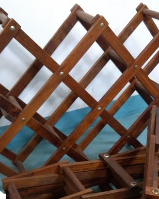 Portabottiglie legno pieghevole