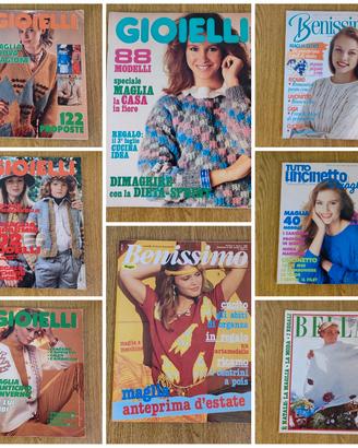 Riviste vintage maglia uncinetto 