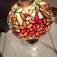 Lampada in vetro colorata