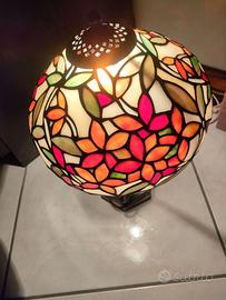 Lampada in vetro colorata