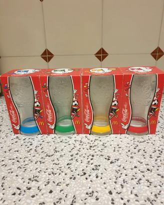 Set 4 Bicchieri Coca Cola McDonald's Euro 2012 - N