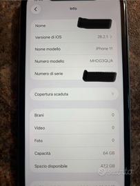 iPhone 11 64GB Verde – Batteria 88% – Funzionante