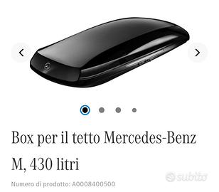 Box per il tetto Mercedes 430 litri con sbarre