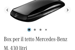 Box per il tetto Mercedes 430 litri con sbarre