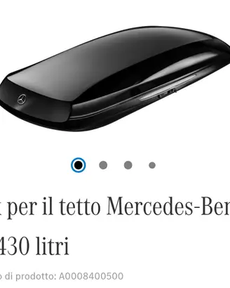 Box per il tetto Mercedes 430 litri con sbarre