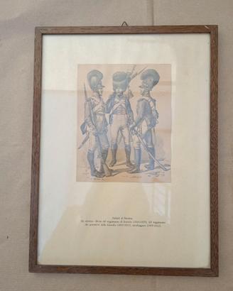 Stampa, divise Fanteria, Granatieri, Cavalleggero