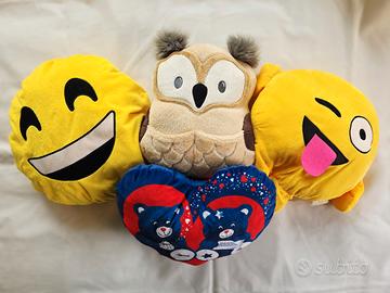 Cuscini Peluche Morbidi - Emoji, Animali e Amore