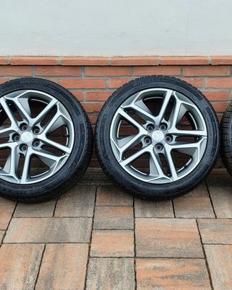 Set 4 cerchi 17" Peugeot completi di gomme 