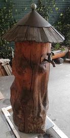 Fontana artigianale in legno