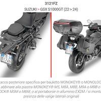 GIVI attacco posteriore moto x Suzuki GSX S 1000