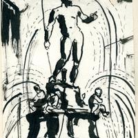 Margotti Anacleto. Il Nettuno a Bologna. Disegno