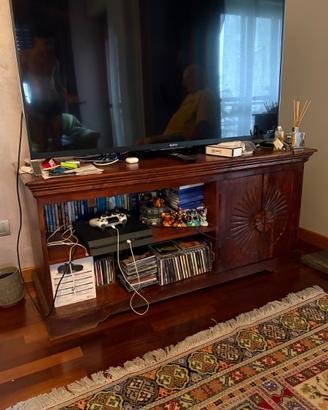 Mobile Tv in legno indiano
