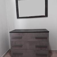 Set mobile cassettiera e specchio