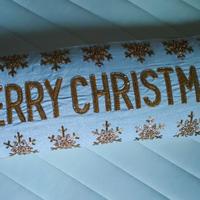 Cuscino Arredo decorato scritta Merry Christmas