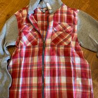 Camicia quadretti Ovs con cappuccio
