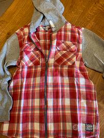 Camicia quadretti Ovs con cappuccio
