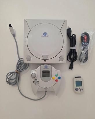 Sega Dreamcast PAL HKT-3030 + Controller + VMU
