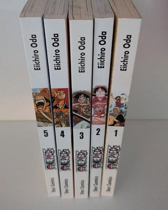 Lotto fumetti One Piece New Edition (Vol. 1-5)