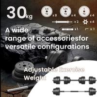 Set manubri 30 kg componibili – Completo