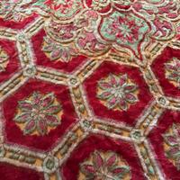 Copriletto in velluto colorato