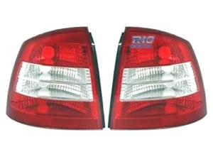 FANALI OPEL ASTRA G 3P 5P 97-04 LED ROSSO CROMATO