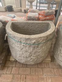 Vaso fioriera mezzo tondo