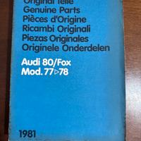 Catalogo Ricambi Originali Audi