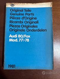 Catalogo Ricambi Originali Audi