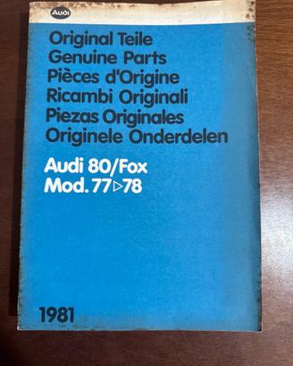 Catalogo Ricambi Originali Audi