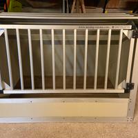 Trasportino per cane in alluminio