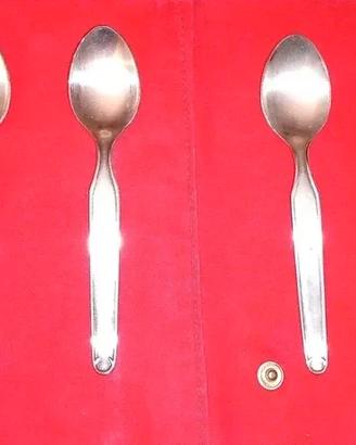 6 cucchiaini caffé silver plated