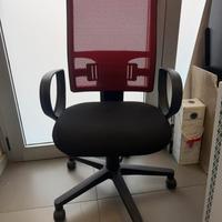 sedia da ufficio classica in tessuto