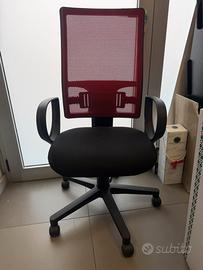 sedia da ufficio classica in tessuto