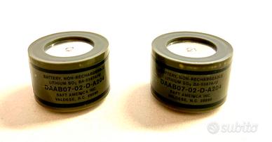 2 Batterie SAFT BA-5567 A/U LiSO2 Litio 3V 1Ah