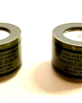 2 Batterie SAFT BA-5567 A/U LiSO2 Litio 3V 1Ah