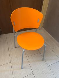 Sedie Bontempi Giò color arancio