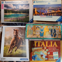 5 Puzzle Clementoni Ravensburger 1000 1500 pezzi
