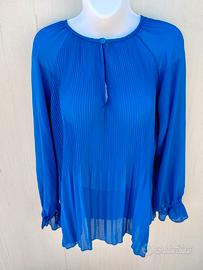 blusa blu elettrico 