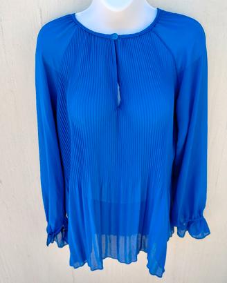 blusa blu elettrico 