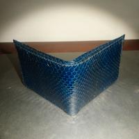 Portafoglio artigianale uomo, vera pelle di pitone