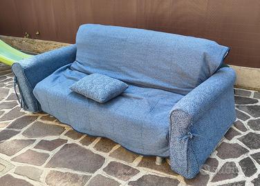Divano letto 2 posti con rete e materasso