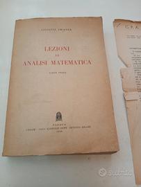 Libro vintage lezioni di analisi matematica Parte1