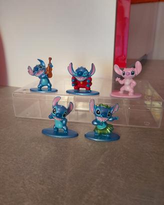 Lotto personaggi disney stitch metalfigs x5