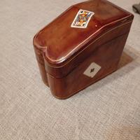 astuccio porta carte da giuoco vintage 